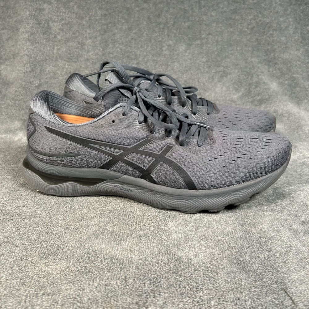 ASICS Gel-Nimbus 24 Mens Running Shoes Gray Sheet Rock Black 1011B359 Size 12 - Picture 1 of 13